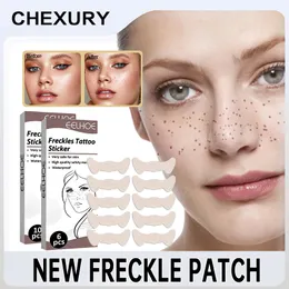 2023 New Face Temporary Tattoo Sticker Impermeabile Lentiggine Trucco Sticker Moda Sexy Brown Spot Tattoo Women Beauty Tool