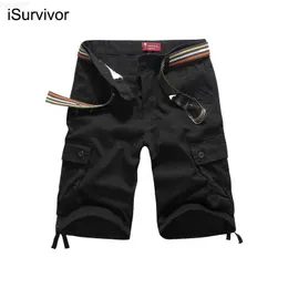 Мужские шорты Isurvivor Summer New Men's Fuls Straight Casual Cargo Shorts Мужские многокачественные шорты с пятиточельными.