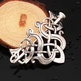 Grampos de cabelo Viking Hairpin Celtics Knots Vintage Metal Cards Runes Dragons Slide Clip Joias Femininas Acessórios Decorativos para Presentes