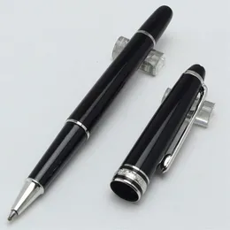 Ballpoint Pen 163 Fountain Pen Roller Penns Ballpoint Pen Finely Lasered på Rhodium-belagd AU Office School Writing Pen 236A