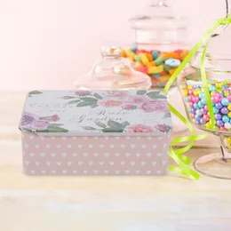 저장 병 금속 상자 컨테이너 작은 물체 홀더 틴 플레이트 주최자 공예 뚜껑 뚜껑 컨테이너 슬라이드 상단 사탕