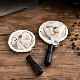 Sofra Takımı Setleri Büyük Yeniden Kullanılabilir Damla Çanta Tutucu Kahve Filtreleri Kumaş Barista Malzemeleri Dripper Puck Ekranı Kahve Teşhis Aksesuarları