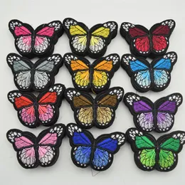 120pcs Iron On Patch Sew Embroidered Trim Standard butterfly fabric stickers for diy sewing craft2642