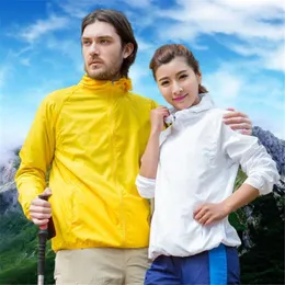 Women's Hoodies Men&Women Lovers Hooded Windproof Jacket Tops Quick-dry Fitness Anti-rain Sunscreen Anti-UV Ultra Thin Lightweight