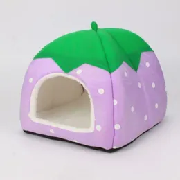 Small Animal Supplies Pet Supplies Winter Warm Guinea Pig Small Animal Bed Soft Warm Strawberry Sleep Bag House Pouch Squirrel Rabbit Chinchilla Rat 230719
