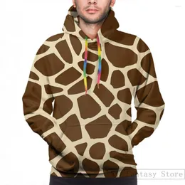 Men's Hoodies Mens Sweatshirt For Women Funny Giraffe Pattern Print Casual Hoodie Streatwear
