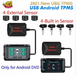 USB Android TPMS System monitorowania ciśnienia w oponach Automatyczna temperatura opon dla DVD CAR z 4 5 Wewnętrznym czujnikiem zewnętrznym2954