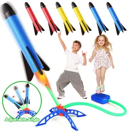 Novel Games Kids Air Stomp Rocket Foot Pump er Toys Sport Game Jump Outdoor Child Play Set for Children 230719