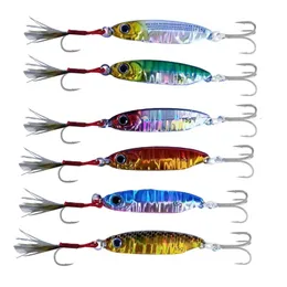 긴 던지기 블루 나이프 더블 후크 아이언 플레이트 Luya Bait Warped South Bass Hard Bait Teflon 3 회 강화 된 트리플 후크