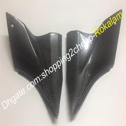 2 x Carbon Fiber Tank Side Covers Panels Motorcycle Kit For Kawasaki ZX-10R 2006 2007 ZX10R 06 07 ZX 10R Cover Panel215Q