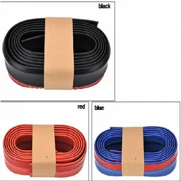 Universal Car Front Side Edage Rubber Bumper Protector Lip Trim Guard 2 5Meters Strips193C