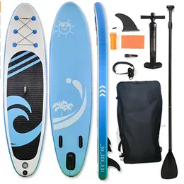 320x82x15cm Uppblåsbar surfbräda SUP -bräde Stand Up Isup för vatten surfing fiske yoga med accessoarer212n