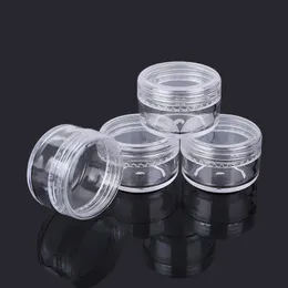 5GRAM TOMT CLEAR PLASTIC COSMETIC CONALLERS Prov Packing Portable Travel Bottle Pot Burs For Cream Lotion 5 ml QXPVG