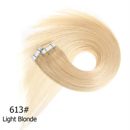 Nastro nelle estensioni dei capelli umani 16 '' - 30 '' 40 PCS Set 2 5g pcs Trama della pelle Capelli Remy brasiliani Double Sided Remy T275G