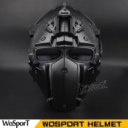 WoSporT Tactical OBSIDIAN GREEN GOBL TERMINATOR Helmet & Masksunglas goggle for Hunting Paintball airsoft tactical equipment302i