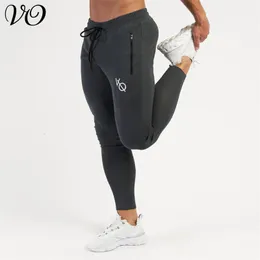 Erkek pantolon joggers erkek eşofmanlar pamuk işlemeli gündelik çift zip düz spor spor fitness çalışan vücut geliştirme pantolon 230719
