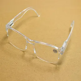 20 Unids / lote Nuevo Retro Transparente Claro Ultra-ligero Gafas de Lectura Plástico Sin Montura Presbicia Para Mujeres Hombres 2915