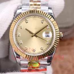 Designer Luxury Automatic Wristwatches 41mm Mens Date 126333 Gold Steel Jubilee Bracelet Swiss Cal.3235 Crystal Watch EW Waterproof Eta Watches