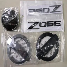 3D Silver Z Car Front Grille Body Side Rear Emblem Stickers Badge Lettera per NISSAN 350Z 370Z Fairlady Z Z33 Z34 Accessori auto306V