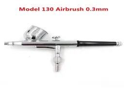 Model 130 New 03mm Air Brush Mini Paint Spray Gun Dual Action Airbrush Kit 7CC Cup Cake Decorating Paint Tool4592843