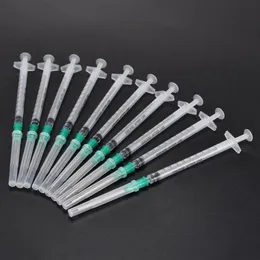 100 Pieces Set 1ml Syringe &18Ga 1 5 Inch Blunt Tip Needle & Protective Cover Cap Kit For Applications in Tight Spots234p