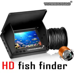 Fish Finder VZb Fish Finder LCD 5.04.3 Inch Display Underwater 220° Fishing Camera Waterproof IPS 1080P 9 Hours Endurance Night Vision 230718