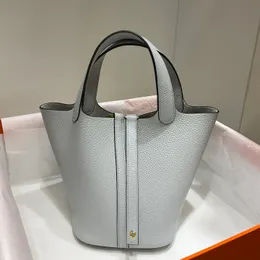 Personalização de alta qualidade Bolsa de mão de designer Bolsa de mão de alta qualidade autêntica Feito à mão Togo Couro Epsom Embalagem completa de 18 cm resistente ao desgaste