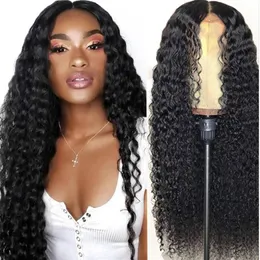 How How Human Hair Lace Front Wigs Brazilian Deep Wave 13 4中サイズWIG302W