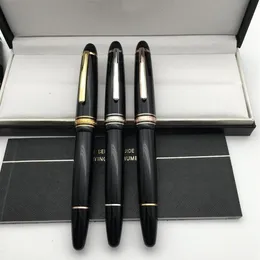 Luksusowe MSK-149 Black Fountain Fountain Pens 4810 Iridium Nib Office School Dostarcza wysokiej jakości pisemny atrament z seryjnym N209I