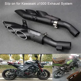 Dla Kawasaki Z1000 Motorcycle End Cellencer System Silp na środkowej rurze łączącej z rurkami tłumika wydechowego 2010-2017295p