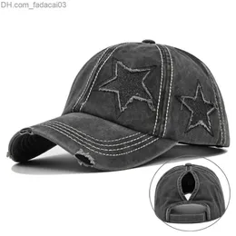 Ball Caps Cntang Brand Brand Baseball Cap Summer Star Женская хвостовая хвостовая хвостовая хвоста.