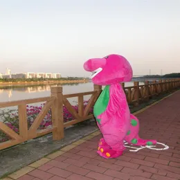 2018 Factory Adult Barney Cartoon Mascot Costumes on Adult Size3298