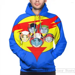 Erkek Hoodies Mens Sweatshirt Kadınlar İçin Gezegenlerin Komik Savaşı aka Gatchaman Takımı Baskı Gündelik Hoodie Streatwear