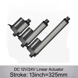 DC 12V 24V 13inch 325mm Electric Linear Actuator 1000n 100 kg Load 10mm S Speed ​​Linear Actuators Without Montering225C