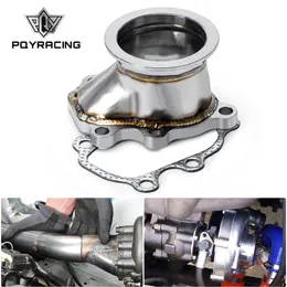 PQY - Stainless Steel Adapter for T25 T28 GT25 GT28 2 5 63mm V-band Clamp Flange Turbo Down Pipe Adapter PQY48333035