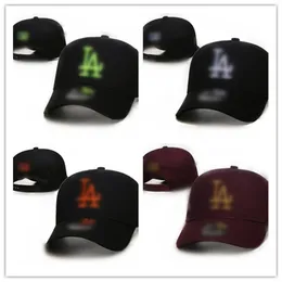 Классический дизайнерский дизайнерский мужская шляпа роскошная буква La Baseball Cap Men's Truct Gruil's Ground's Rigtable Multycolor Cap ZL-5