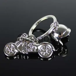 Chave de carro moda 1 peça masculina legal pingente de motocicleta liga chaveiro chaveiro de carro chaveiro bolsa de presente charme lingote de ouro nós borlas x0718