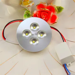 4X1W AC85-265V LED puck light for cabinet showcase display counter bar lights commercial lighting 13mm ultra-thin Aluminum shell 1265v