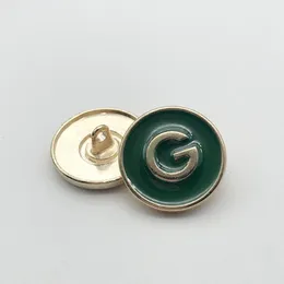 Metal Enamel Letter Button for Coat Jacket Sweater Round Letters Diy Sewing Buttons Clothing Accessories