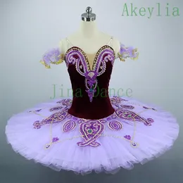 Erwachsene Dark Purple Professionelle Ballett Tutu Kostüme Kinder Wettbewerb Ballett Platte Tutu Lila Frauen Klassische Kostüm Tutu Balle229E