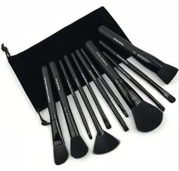 11pcs/set ELF Makeup Brush Set Face Cream Power Foundation Brushes Eyeshadow Finishing Brushes Multipurpose Beauty Cosmetic Tool Brushes Set With Pouch Bag