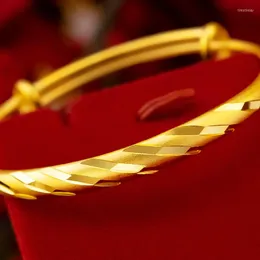 Armbänder 14 K Gold Armreifen Schmuck für Frauen nicht verblassen Pulseira Feminina Bizuteria Hochzeit 14 K trendige Frauen Geschenke