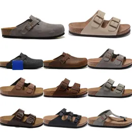Birkens Tock Arizona Tasarımcı Sandalet Sandaletleri Erkek Mikrofiber Birko-Flor Slides Sliders Boston Yumuşak Katırlar Ayak Ayakkabı Takunları Kapalı Pantoufle Flip Tenpses S185
