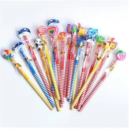 2 0 мм HB Wood Lovely Animal Pencils с резиновыми подарочными продуктами, whate2876, что 2876