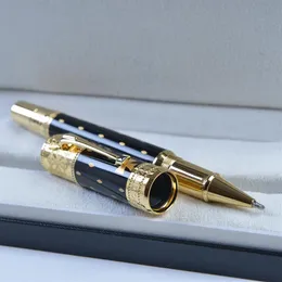 Yamalang Luxury Pens Limited Edition Elizabeth Rollerball Pen Black Golden Silver Business Office Supplies Diamond and Serial254c