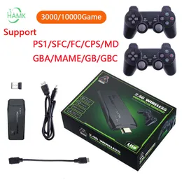 ゲームコントローラージョイスティックポータブルビデオゲームコンソール4K 2.4Gワイヤレスコントロールワイヤレスレトロクラシックビデオゲームコンソールを含む230718