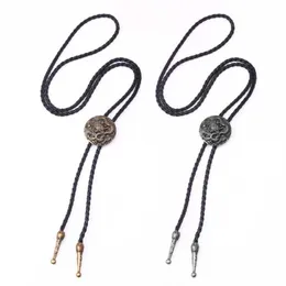 Bolo Ties Bolo Tie for Men Handmade Chinese Style Cowboy Necktie with Relief Dragon Decors HKD230719