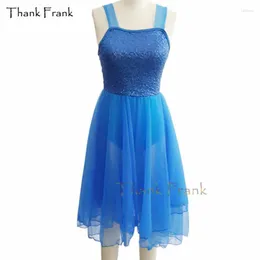 Sahne Giyim Teşekkürler Frank Long Latin Elbise Kızlar Yetişkin Beyaz Blue Pulin Dans Kostümü C381