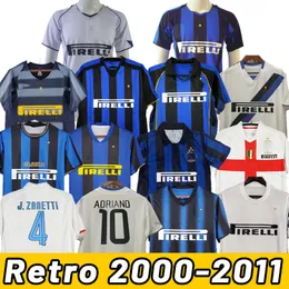 Milito Sneijder Zanetti Retro Soccer Jerseys Eto'o Football Jorkaeff Baggio Adriano Milan Nter Batistuta Zamorano Milito Inter 01 02 03 04 07 08 09 10 11 2001 2002 2010 2010