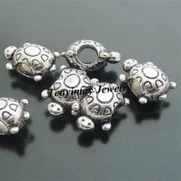 Antique Tortoise Shape Alloy Big Hole Beads Whole 100pcs281B